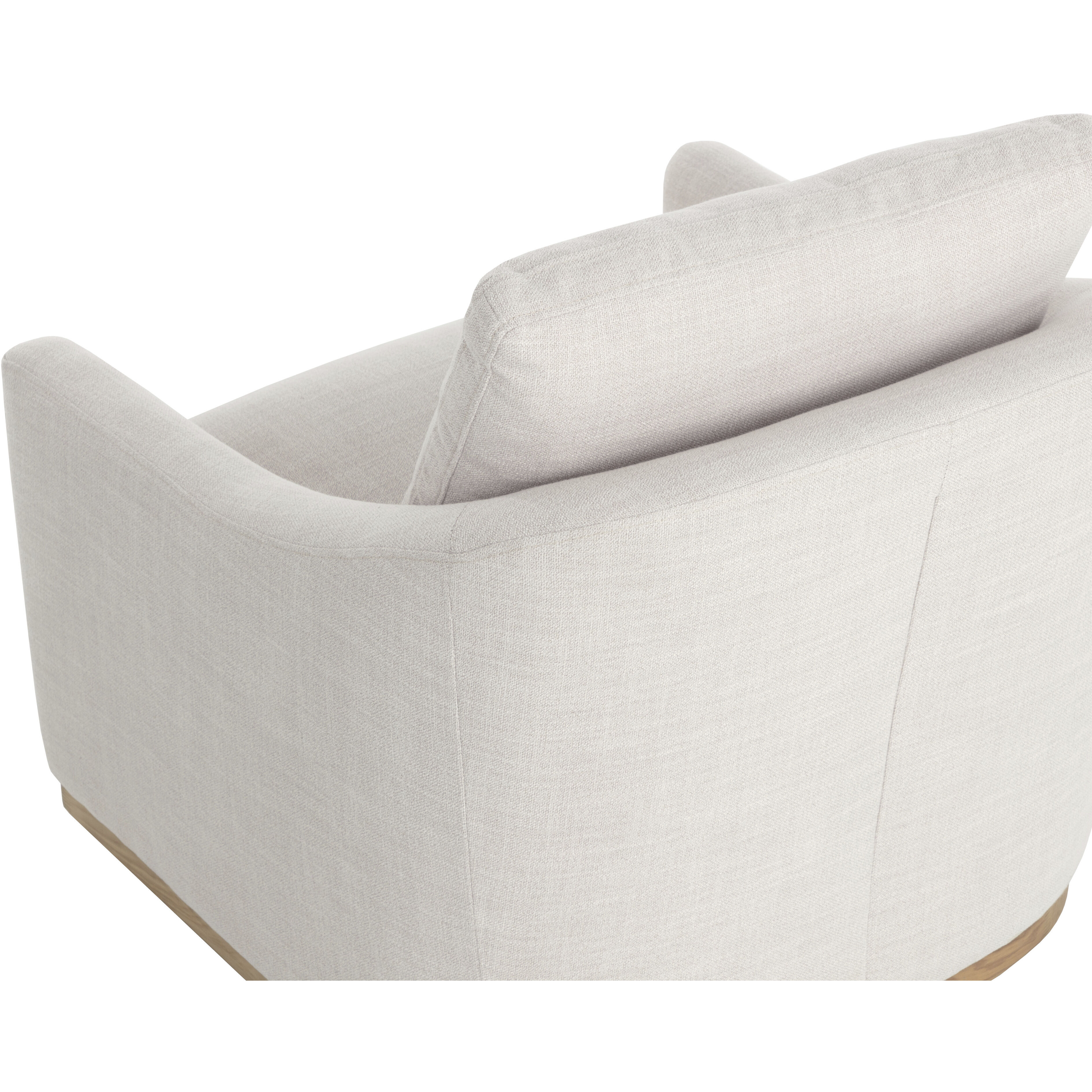 Corbin Effie Linen Swivel Lounge Chair